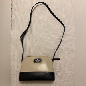 Kate Spade Elegant Black and Cream Crossbody Bag